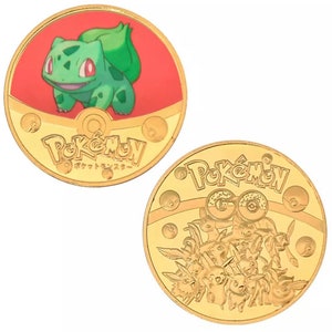 5 Pokemon Collectors Coins | Etsy