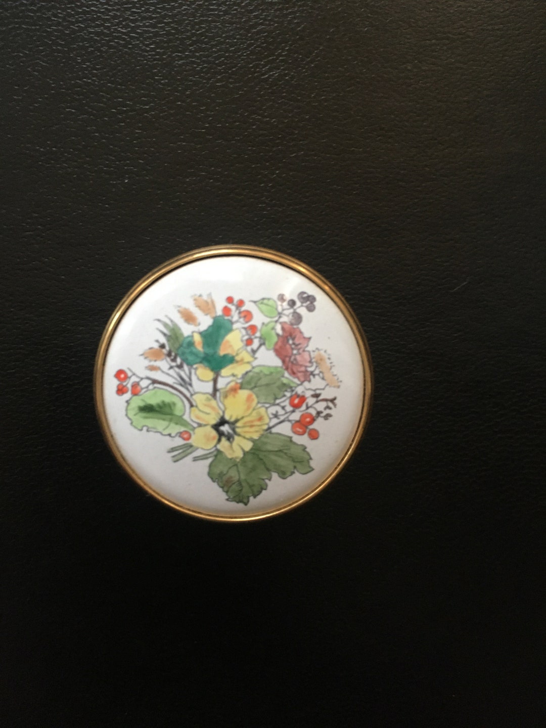 Vintage 'toye, Kenning & Spencer Ltd' Enamel Pill Box [SKU683