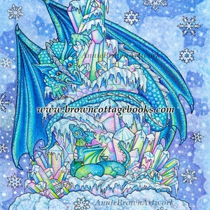 Ice Dragon Coloring Page Instant Download Printable File Line Art ...