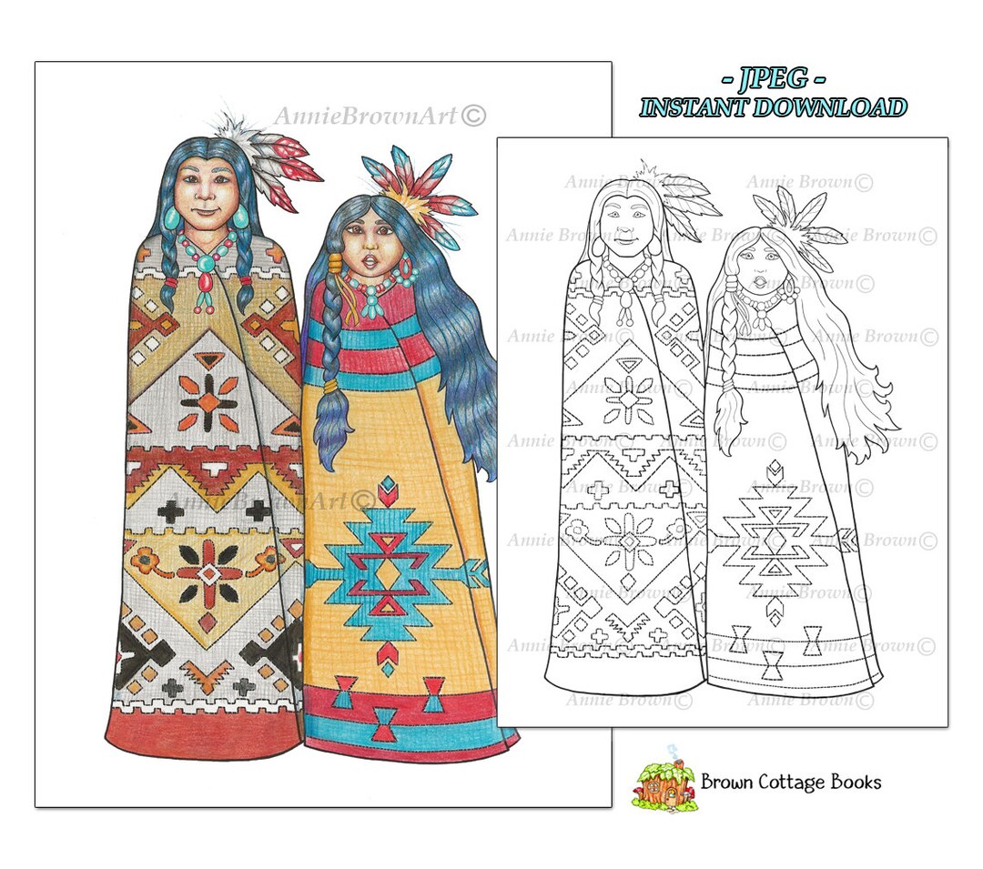 Native Southwest Coloring Printable Download Coloring Pages - Etsy