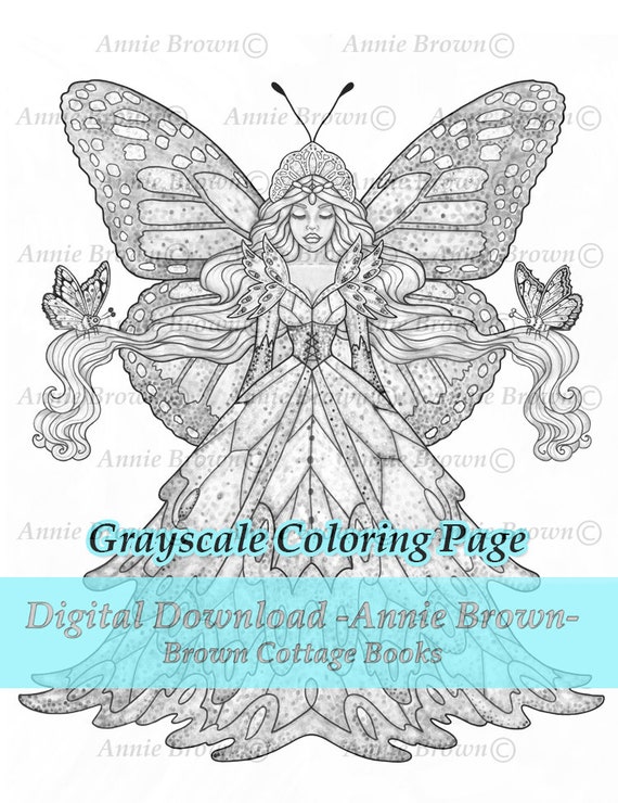 Line Art Butterfly Wings Fairies Coloring Page Coloring Fairy Queen by ...