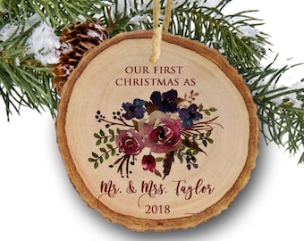 newlywed ornament etsy