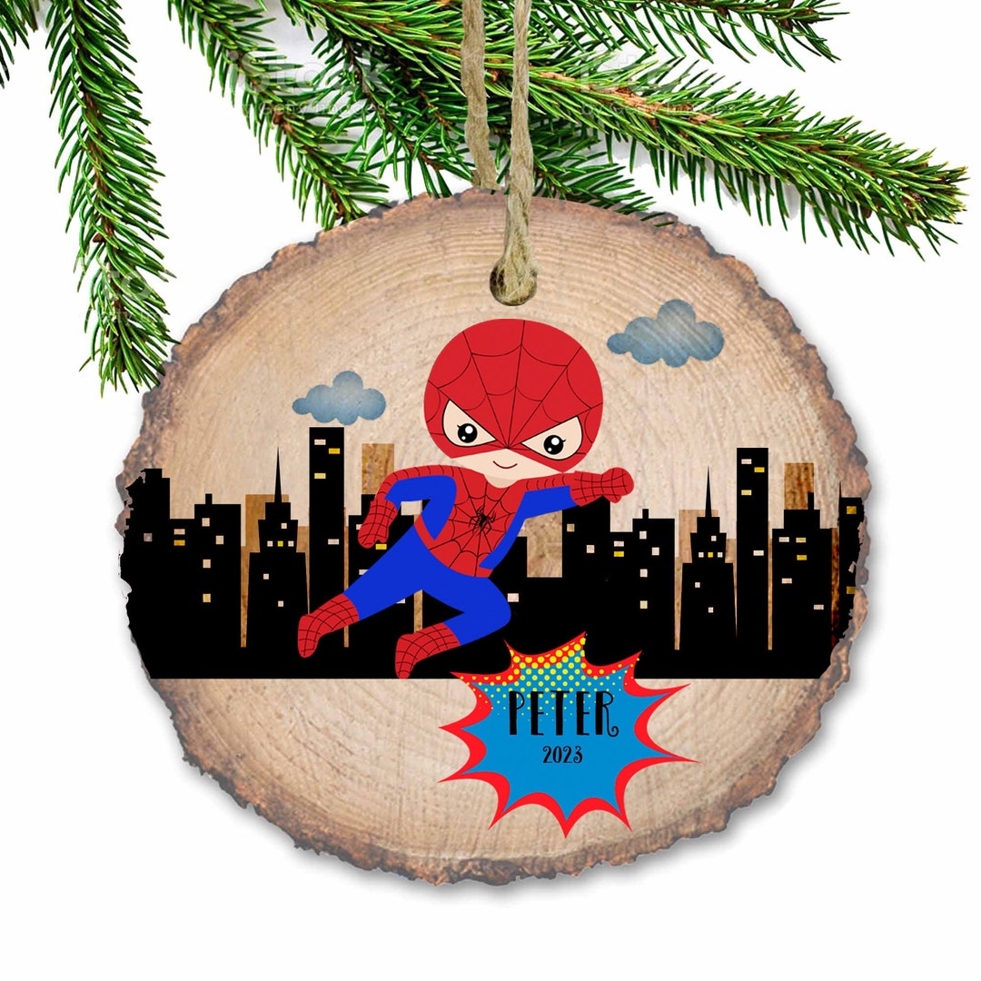 Personalized Christmas Ornaments, Spidey Superheroes, Toy, Name Ornament, Personalized Name ...