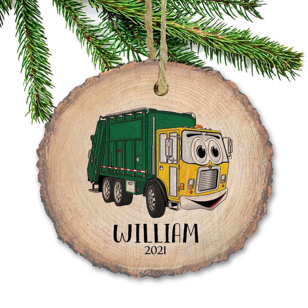 Garbage Truck Christmas Ornament Garbage Truck Ornament Etsy