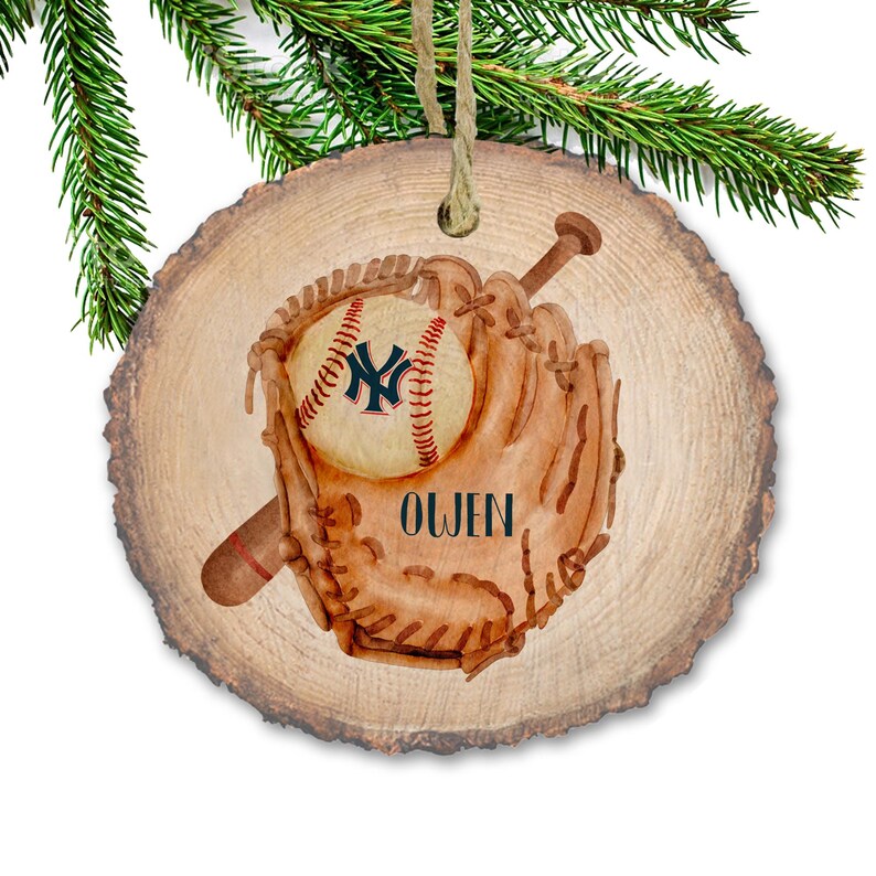 Yankees Ornament, Baseball Gifts, Name Ornament, Personalized Gift Etsy