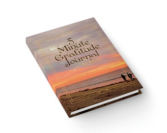 5-Minuten Dankbarkeits-Tagebuch für Frauen/Morgen-Strandspaziergang/Hardcover - Liniert