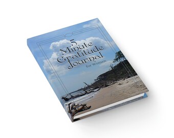 5 Minuten Dankbarkeit Journal für Frauen/Treibholz am Strand/Hard Cover - Lineal