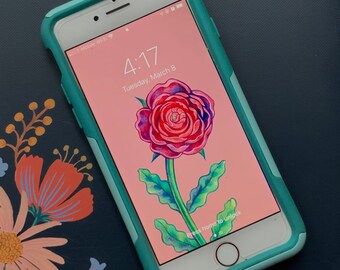 Flower phone background