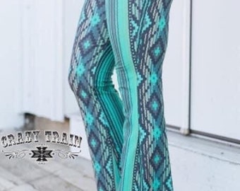 aztec bell bottom pants