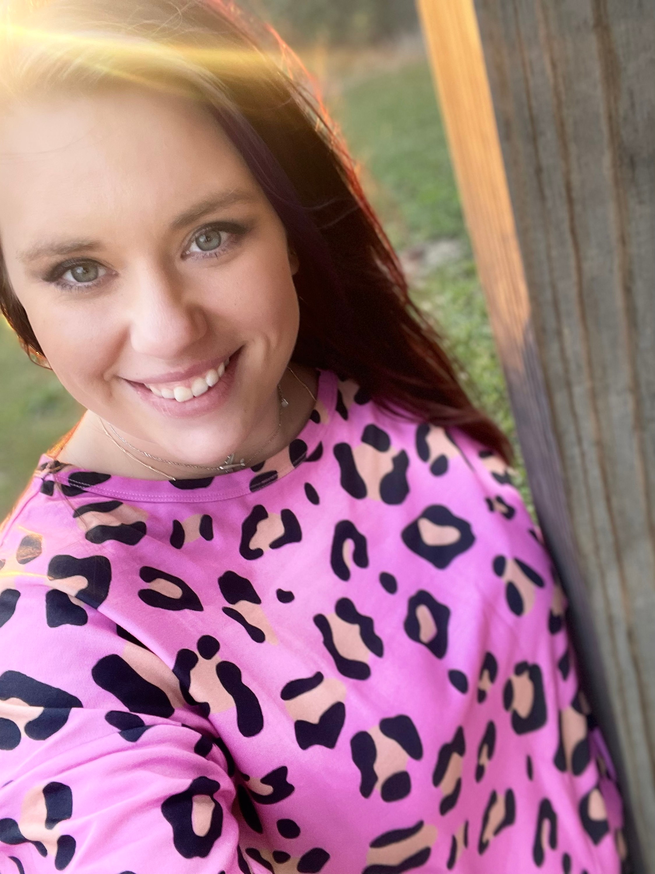 Brooke’s Pink Leopard Print Top - Etsy