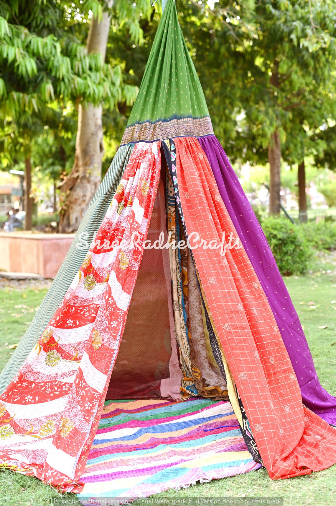 Bed Canopy Hanging Tent Saree Canopy Bohemian Wedding Etsy