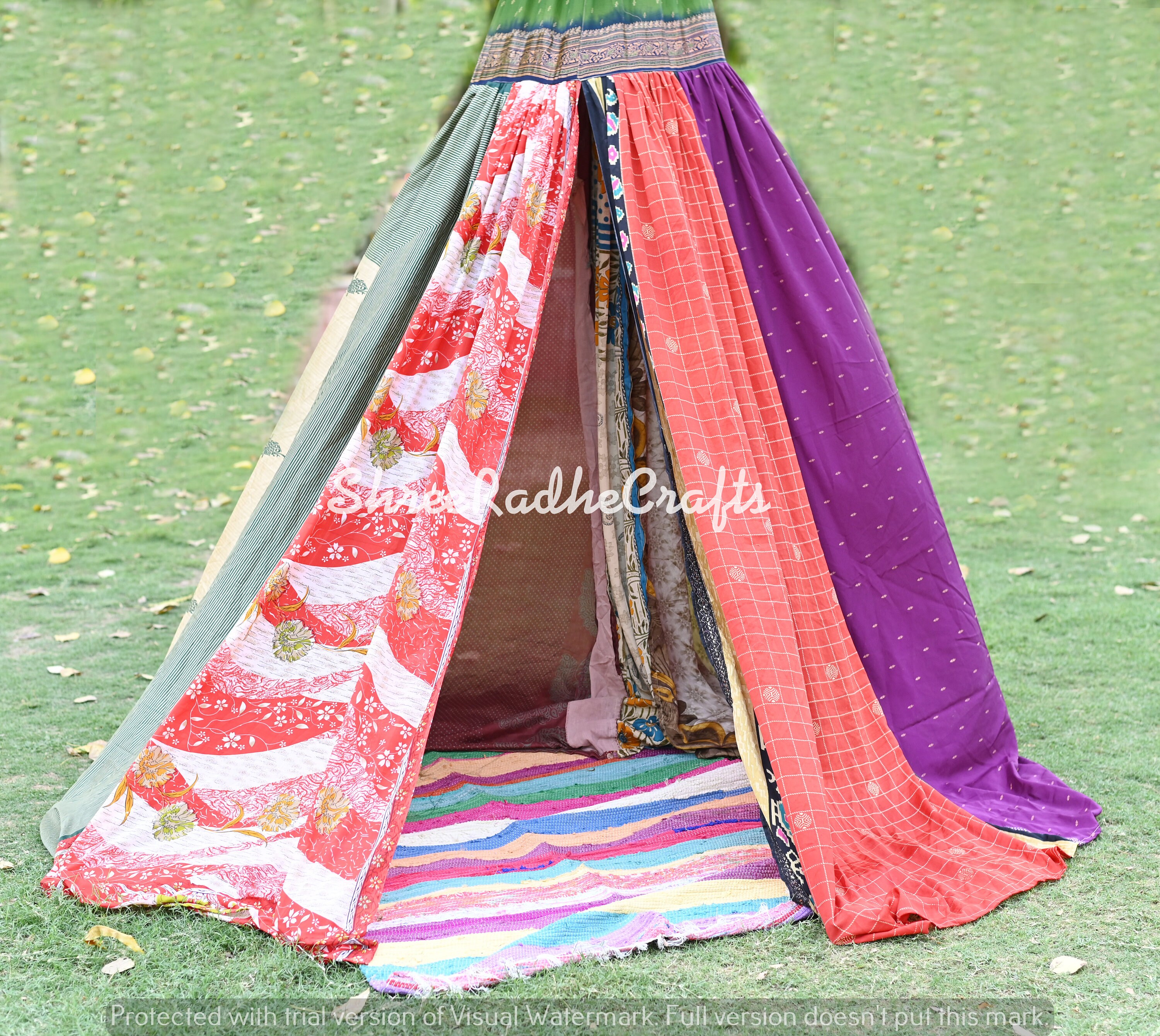 Bed Canopy Hanging Tent Saree Canopy Bohemian Wedding Etsy