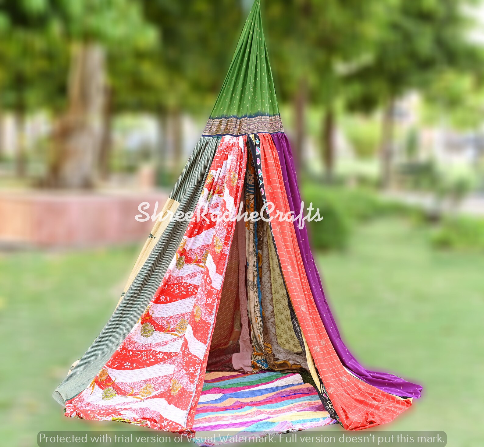 Bed Canopy Hanging Tent Saree Canopy Bohemian Wedding Etsy