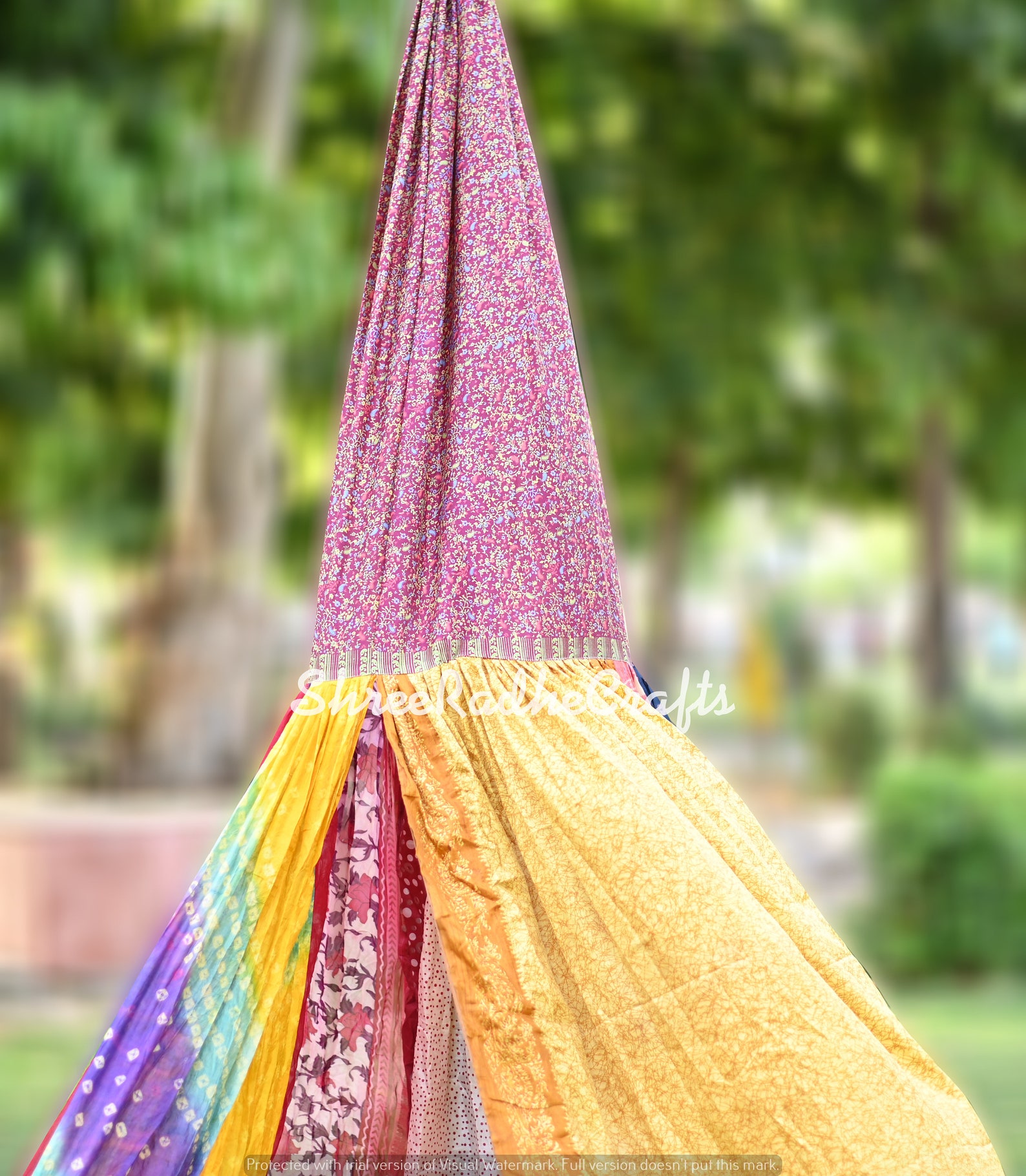 Saree canopy Boho hanging tent Indian bed canopy Etsy