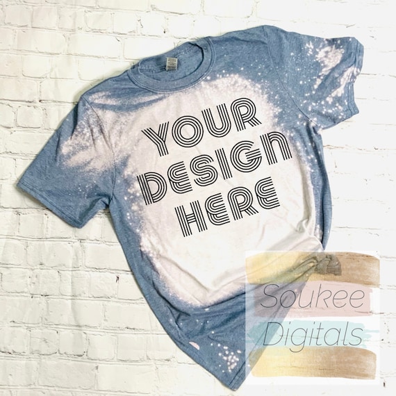 Bleached Gildan Softstyle Heather 