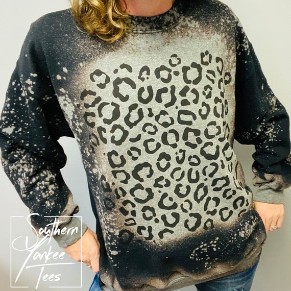 Cheetah Leopard Pattern Bleached 