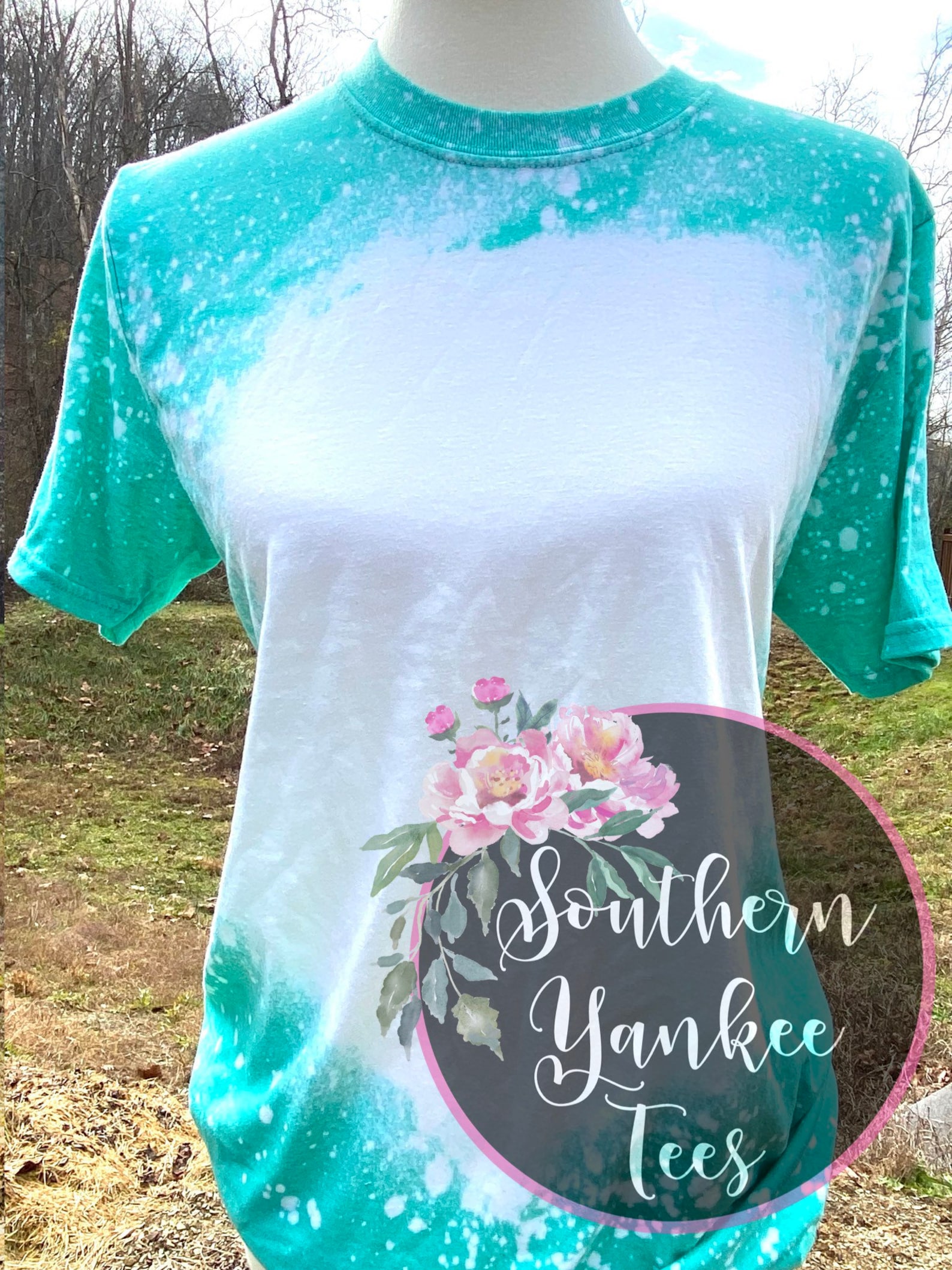 Mannequin Bleached Gildan Softstyle Heather Seafoam 64000 | Etsy