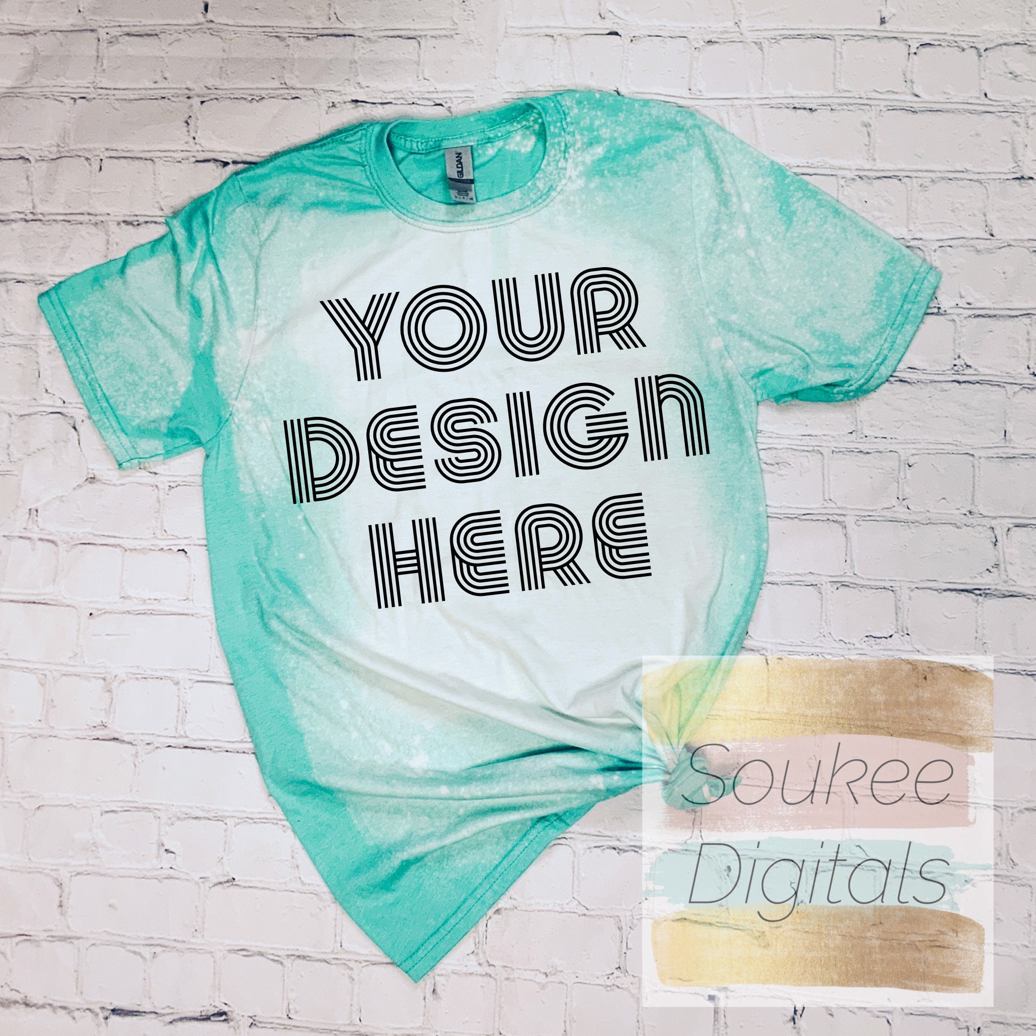 Bleached Gildan Softstyle Heather 