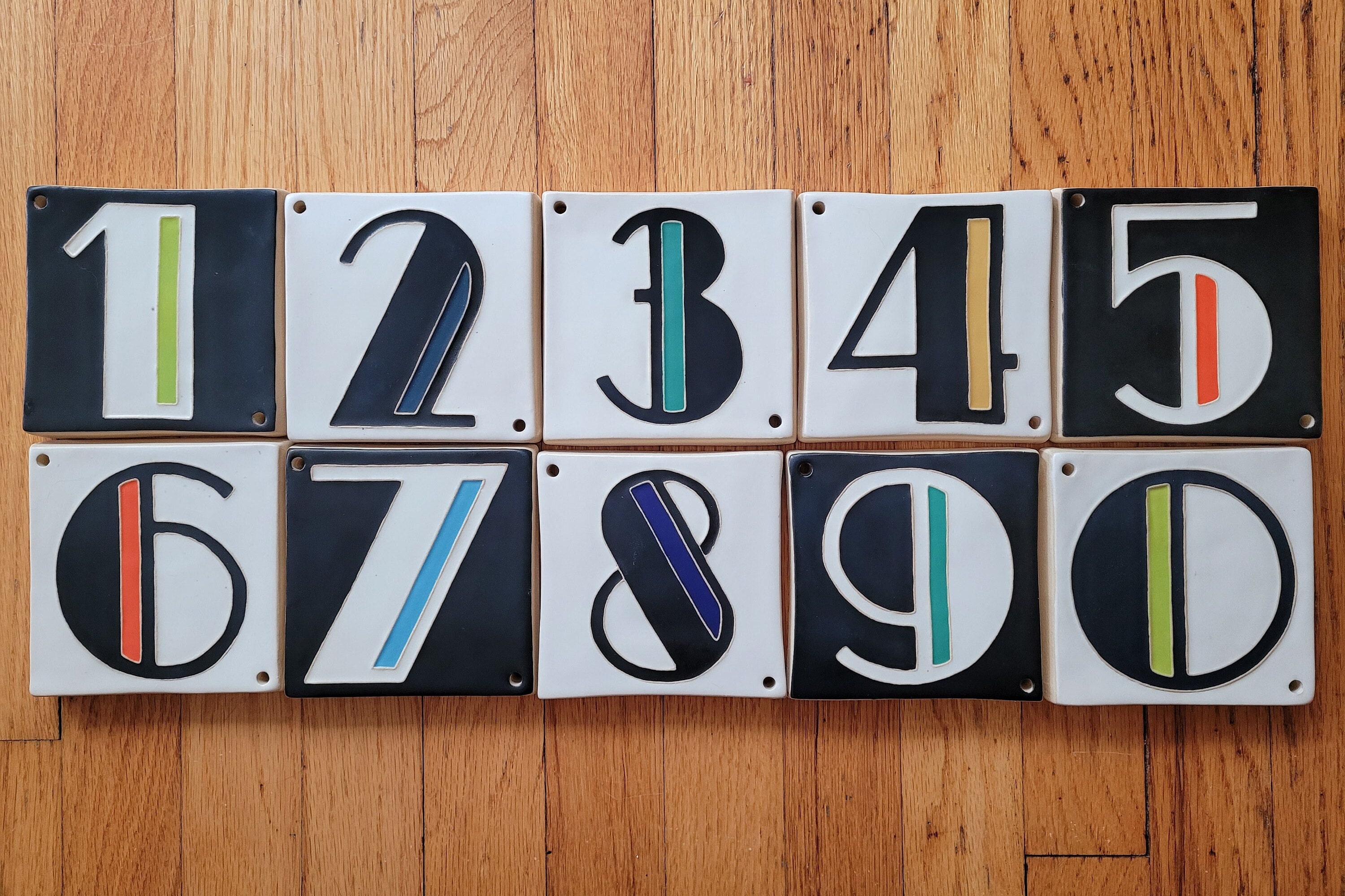 Art Deco Address Tiles - Etsy