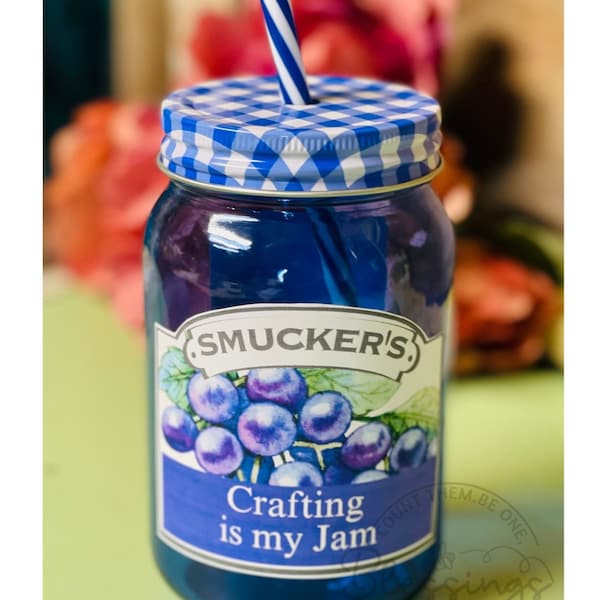 Crafting is my Jam, jam labels, PDF Printable labels