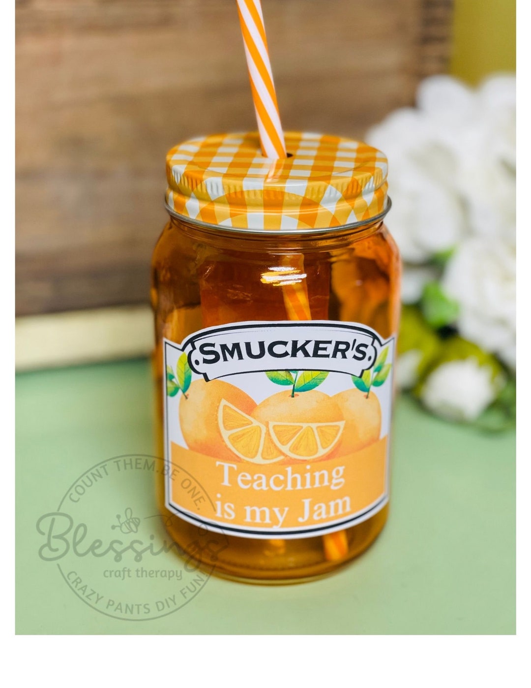 Teaching is My Jam. Printable Jam Label. Printable PDF Jam Labels