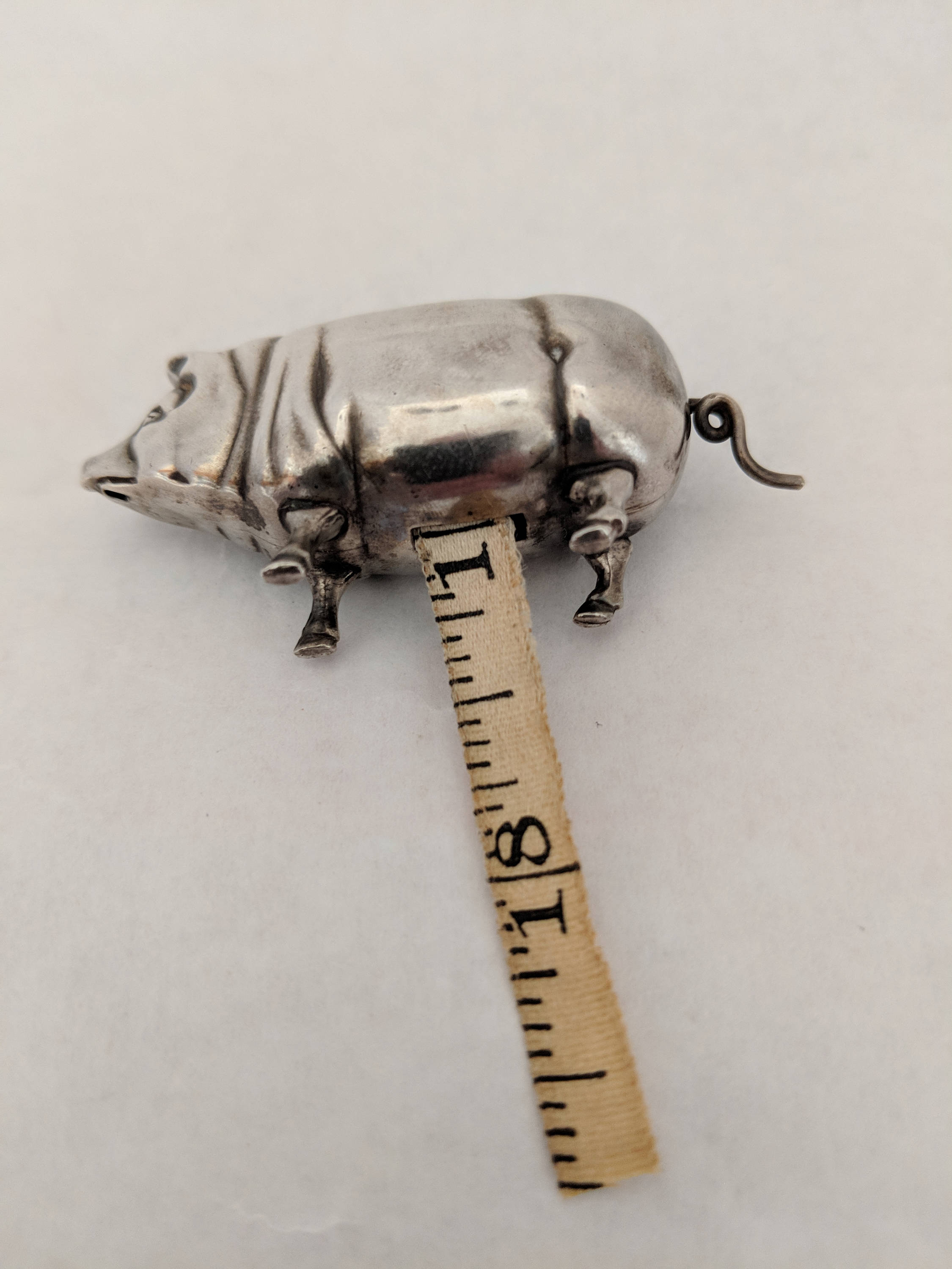 Vintage Sterling Silver Tape Measure Antique Tape Measure Etsy