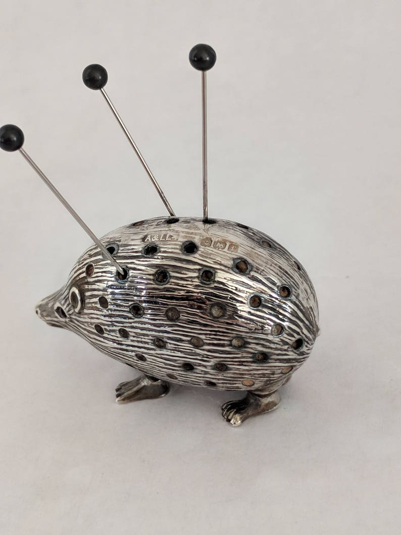 Antique Sterling Silver Pin Cushion Etsy