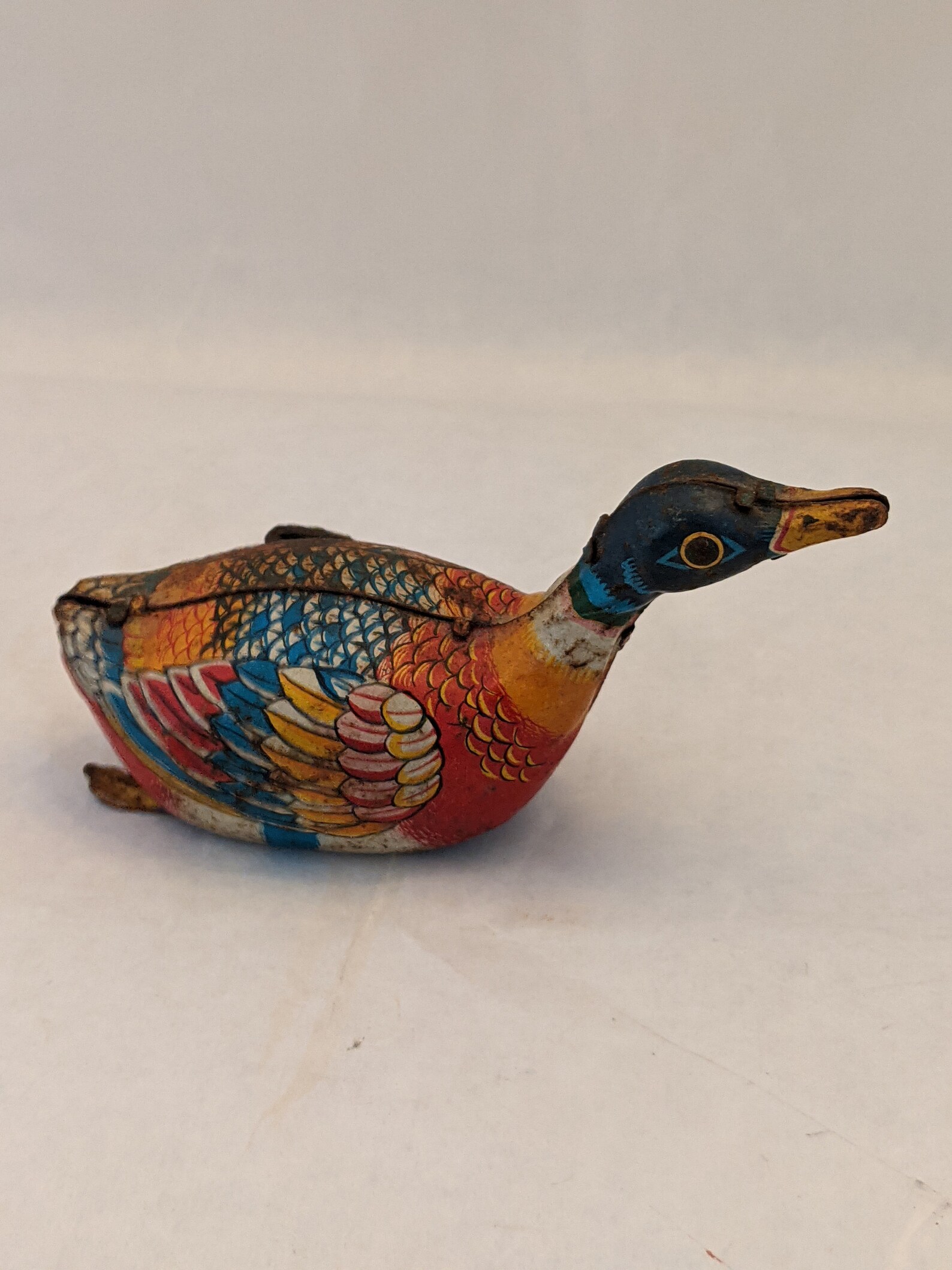 Vintage Child's Tin Windup Toy Duck Etsy