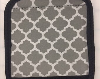 Embroidered Luggage Handle Wrap - Color: Grey
