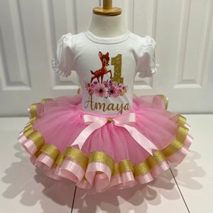 Bambi 1st birthday outfit deals