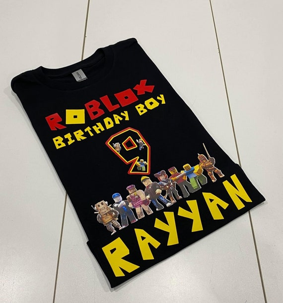 Roblox Birthday Shirt Roblox Roblox Game Birthday Shirt 