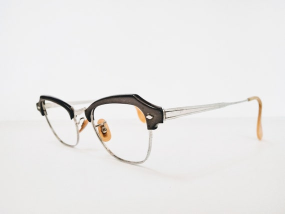 1950s Brown Horn Rimmed Glasses - Gem