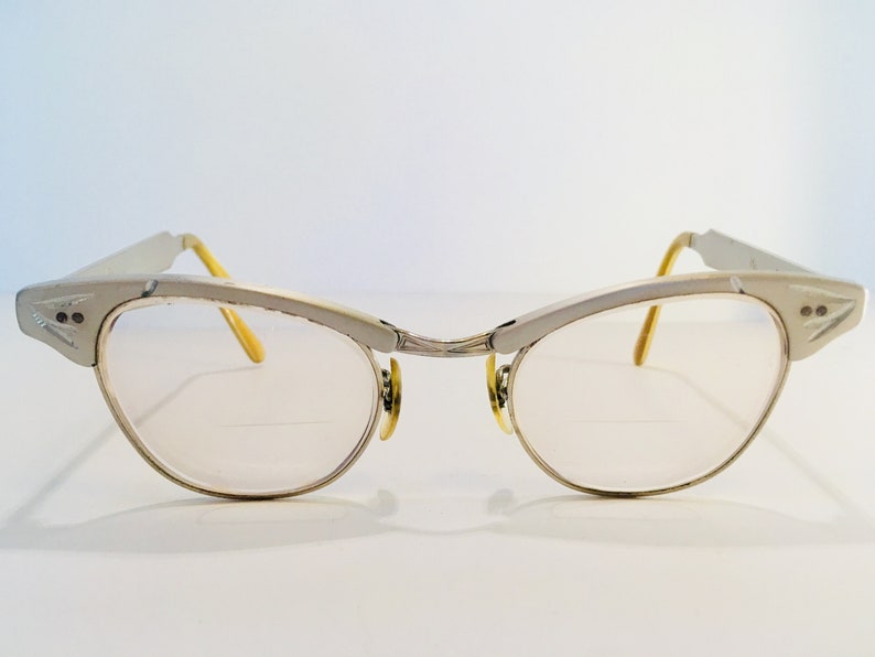 Warm Silver 1960s Vintage Cat Eye Glasses Frames Etsy