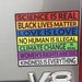 Auto Magnet Science is Real Black Lives Matter Love is Love Where I stand on Social Issues Magnetized Car Decal