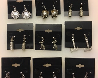 Firefighter Love Earrings