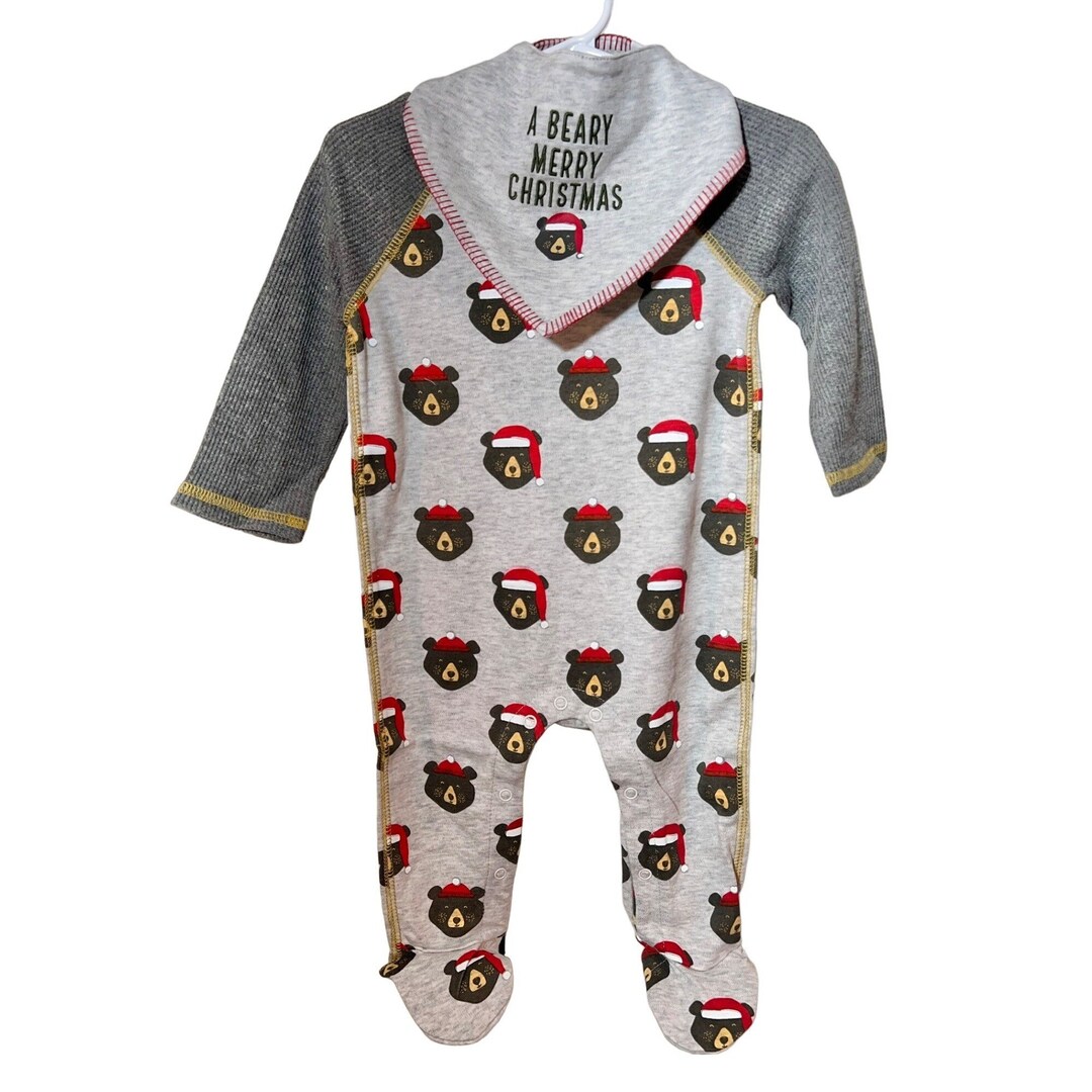 Baby Boys Christmas Tree Truck T-Shirt - Camo Long Sleeve Holiday Tee
