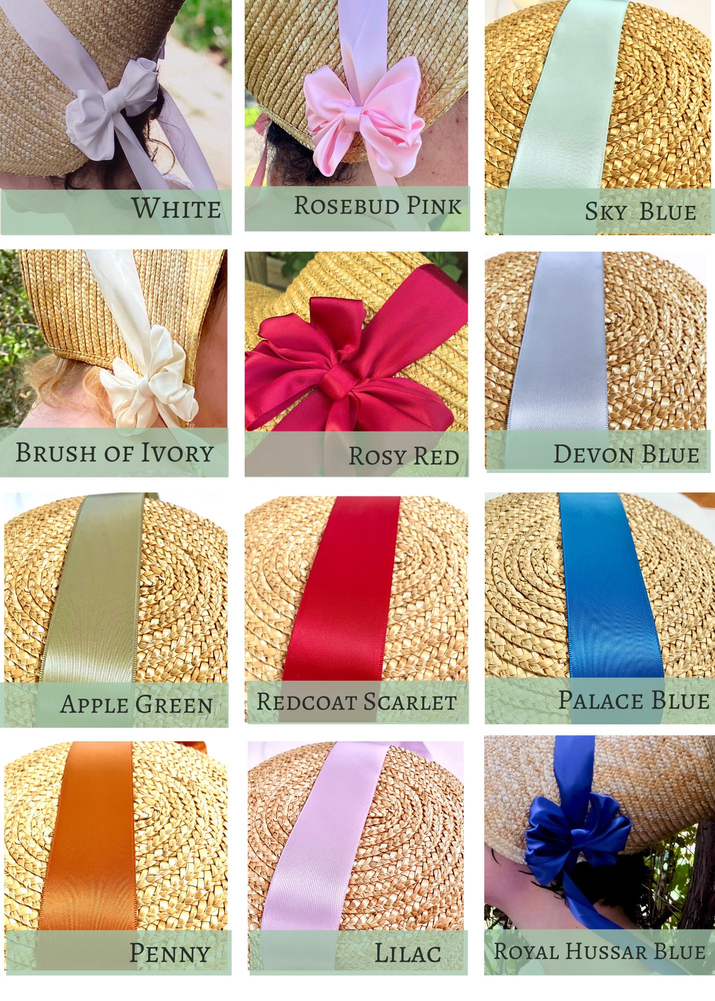 Bonnet Ribbon Ribbon Sets for Regency Bonnets - Etsy