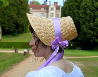 Emma Regency Straw Bonnet