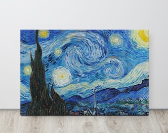 Vincent Van Gogh's the Starry Night 1889. Famous Painting, Original - Etsy