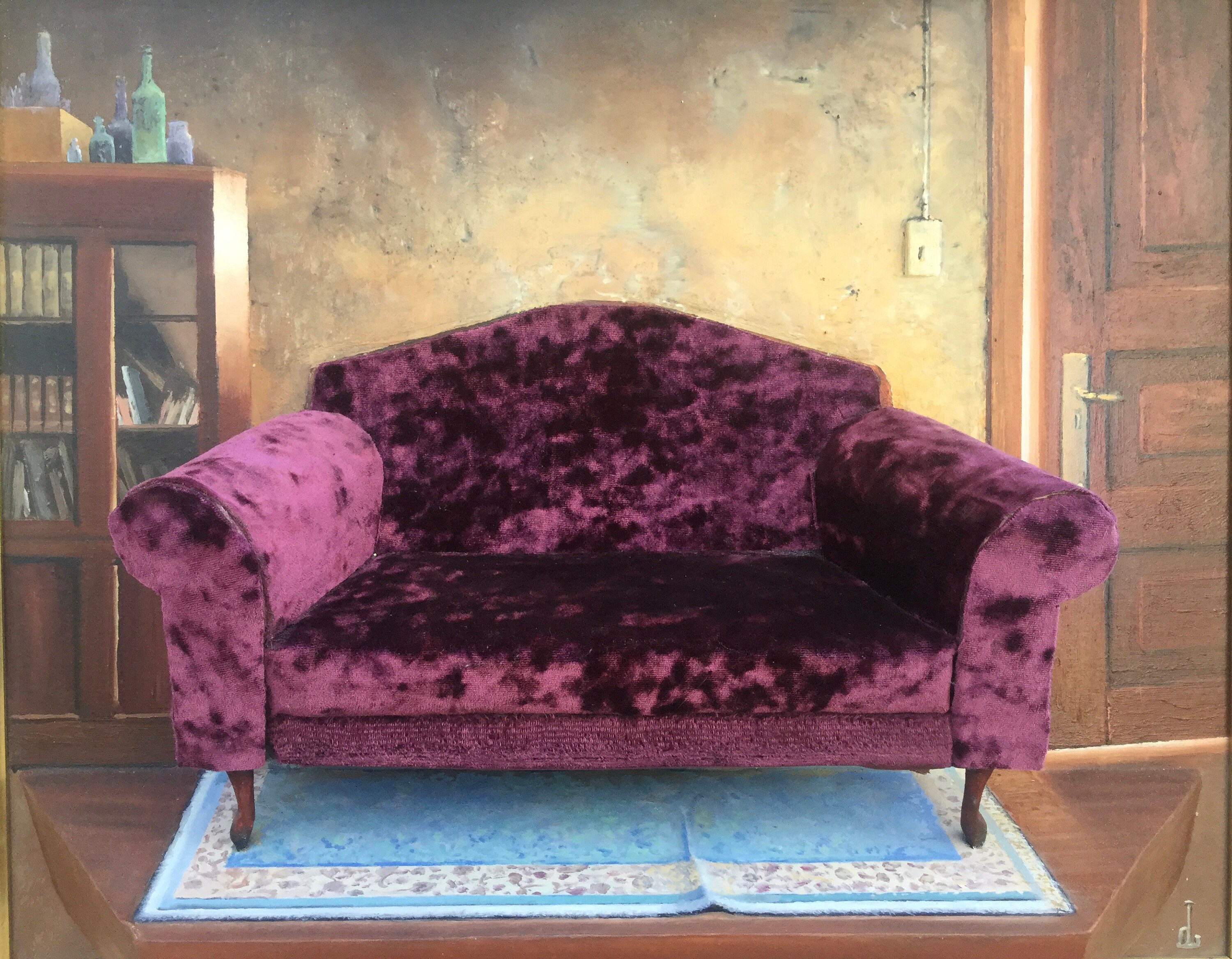 Purple Couch Etsy