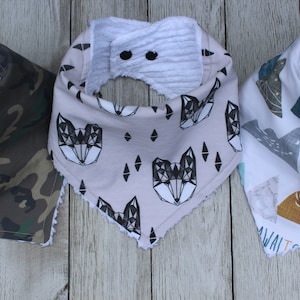 Baby Boy Bib Sets | Baby Boy | Baby Boy Bibs | Camo Bib | Fox Bib | Woodland Bib | Baby Bandana Bib | Bandana Bib | Mountain Bib | Baby Boy