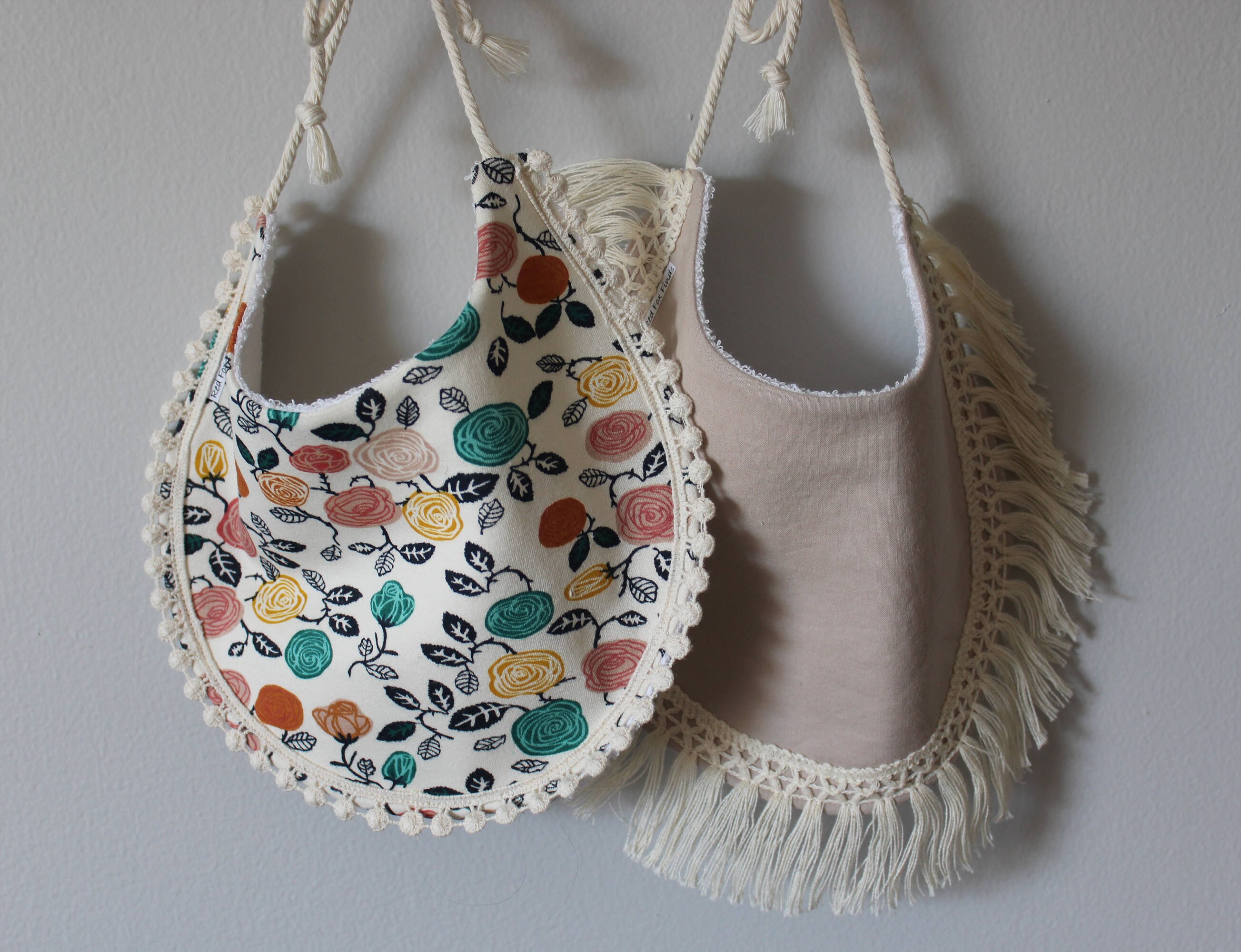 ESIE BIB Boho Bib Dribble Bib Drool Bib Baby Girl Bib Etsy