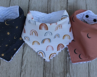 Bavoirs bébé neutres | | cadeaux baby shower Dossards | Bavoirs bébé | Bandana Dossards | Rainbow Baby | Space Baby Bibs | Space Baby Shower Gift | Bavette