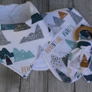Mountain Baby Shower Gift | Baby Shower Gift | Baby Boy Gift | Woodland Baby Boy Gift | Baby Shower Gift Set | Baby Boy | Boy Mom Gift |