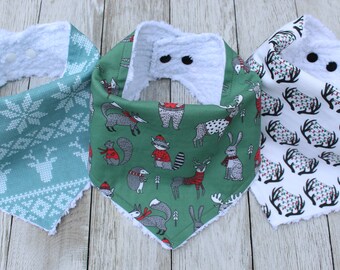 Baby Boy Christmas Bibs | Baby Boy | Christmas Baby | Baby's First Christmas | Christmas Gift | Newborn Christmas Gift | Baby Christmas Bib