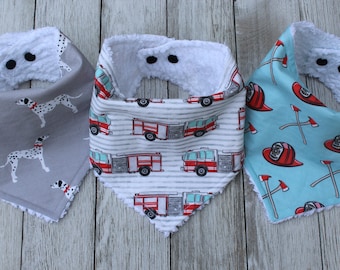 Fireman Baby Gift | Fireman Bib | Fireman Daddy | Dog Bib | Bandana Bib | Baby Boy Bib | Baby Boy | Firetruck Baby | Firetruck Baby Gift