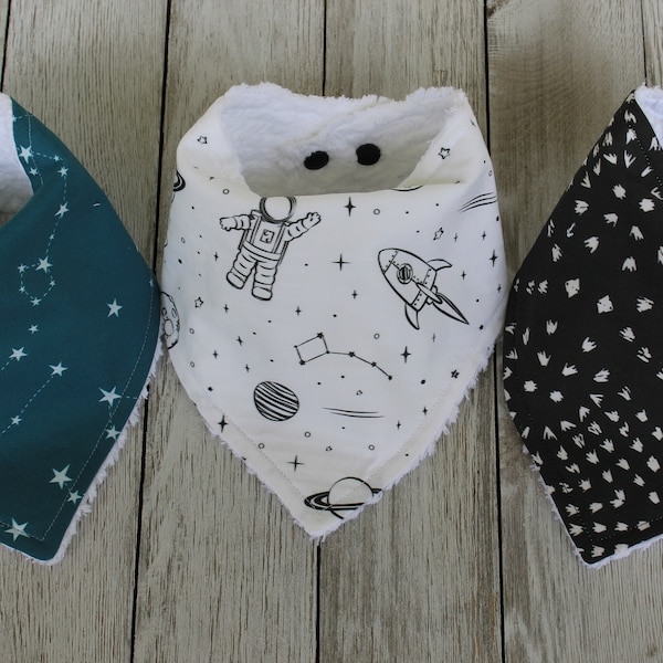 Baby Boy Bib Set | Baby Boy | Space Bib | Space Bandana Bib | Bandana Bib Set | Baby Boy Gift | Baby Bandana Bib Gift | Space Baby Shower