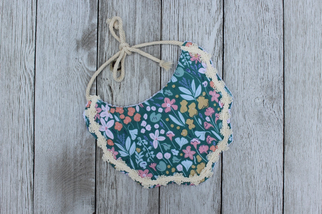 Boho Baby Bib Drool Bib Cake Smash Bib First Birthday Etsy