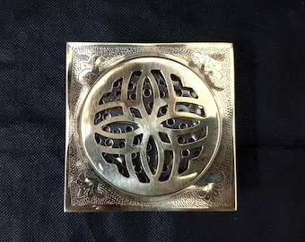Desagüe de ducha cuadrado de latón, tapa decorativa para desagüe de suelo de baño