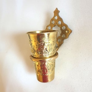 Messing Wand Zahnbürste Halter Becher - Zahnbürste Halter - Badezimmer Zubehör - Wand Zahnbürste Halter Becher - Badezimmer Dekor